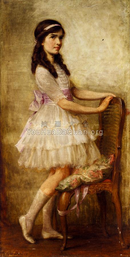 Portrait Of Miss Barbara De Selincourt - 赫伯特·詹姆斯·德雷珀